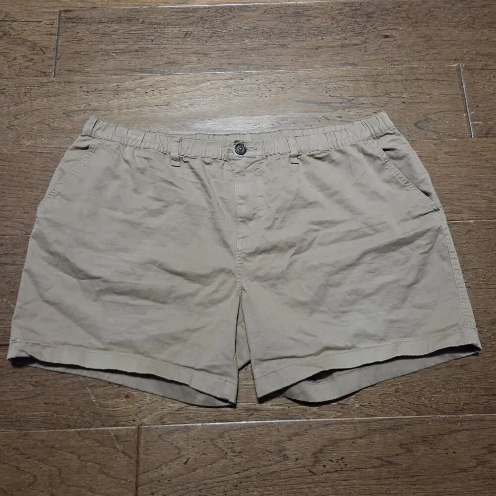 Chubbies Chino Shorts Mens XXXL Tan Regular Fit 5.5 Inseam Stretch Twill Khaki